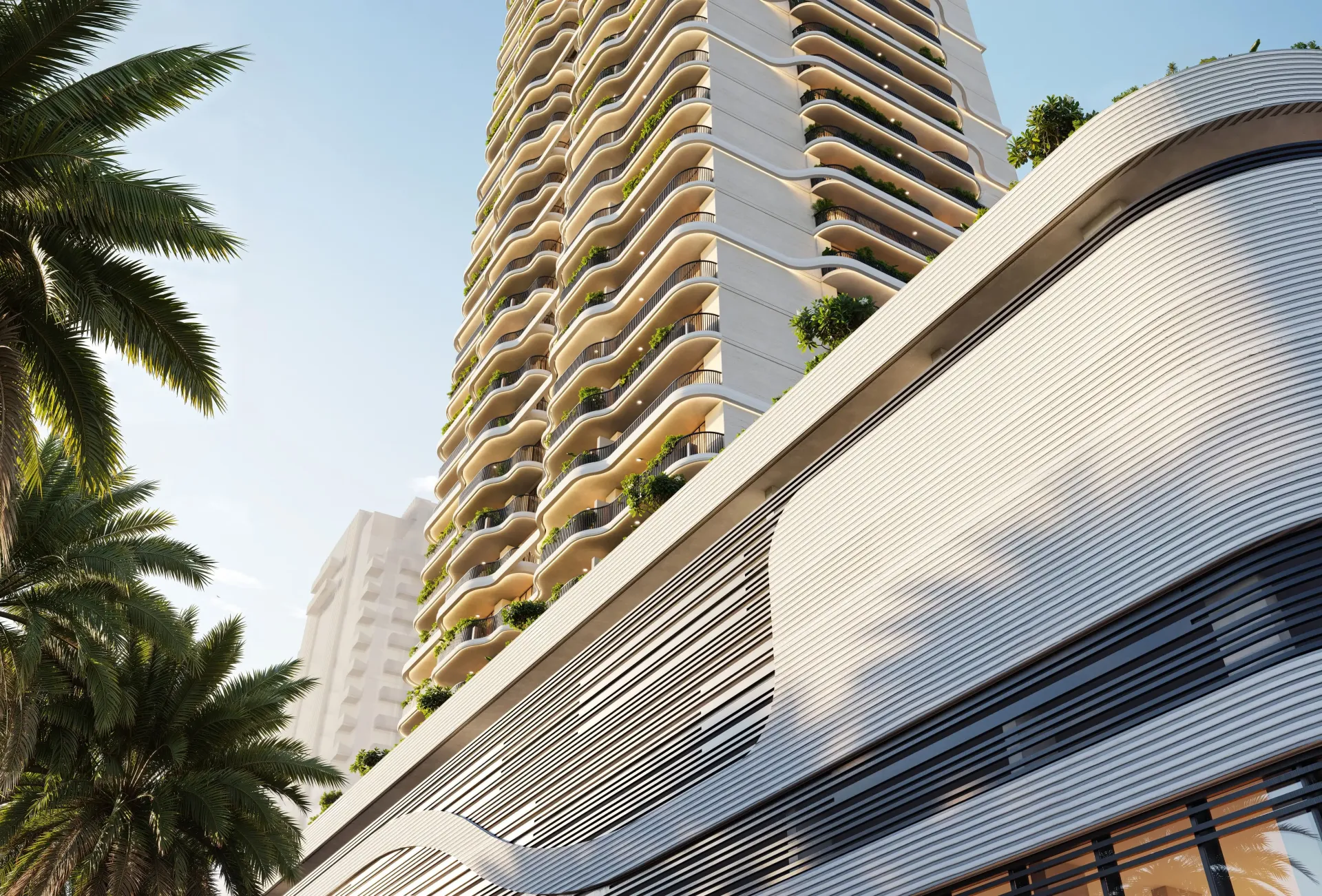 ALTA V1EW – aukštas gyvenamasis bokštas tarp palmių Jumeirah Village Circle