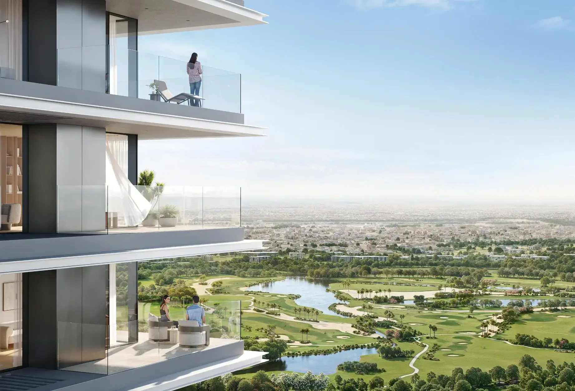 Altan by Emaar – du aukšti stikliniai gyvenamieji bokštai Dubai Creek Harbour