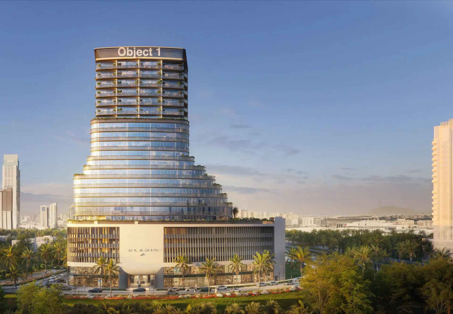 ELAR1S Axis – pakopinis stiklinis bokštas su apžvalgos aikštele viršuje
