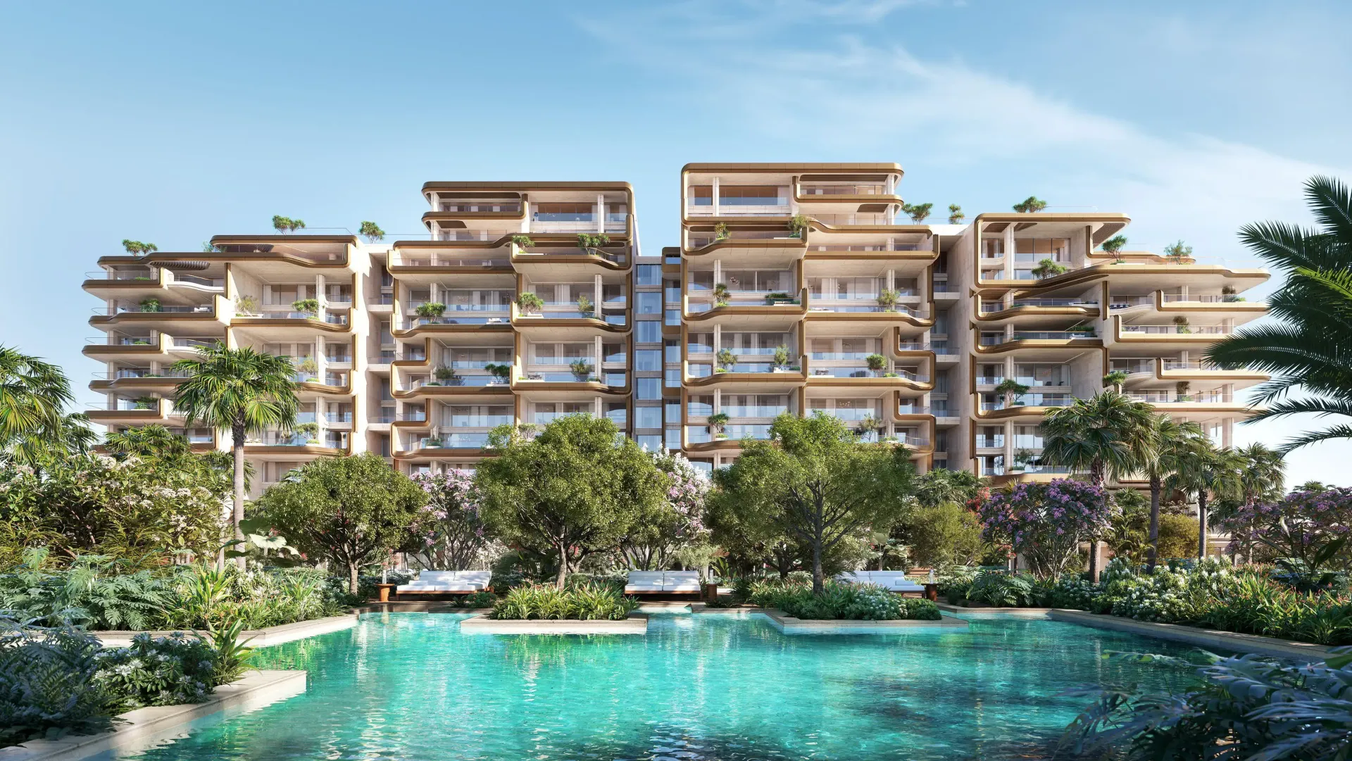 Alba Dorchester Collection – terasos su baseinais virš jūros Palm Jumeirah
