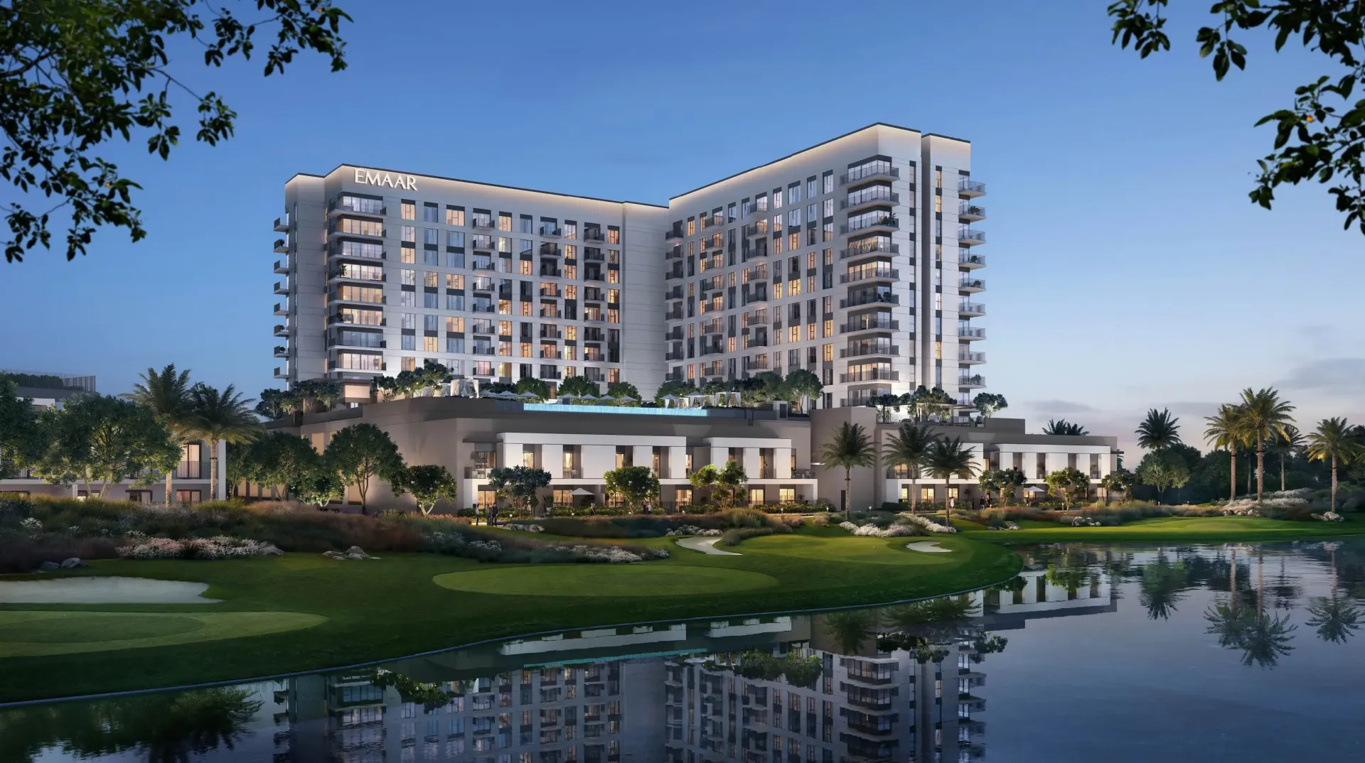 Golf Vale by Emaar – gyvenamasis pastatas prie golfo aikštyno ir tvenkinio